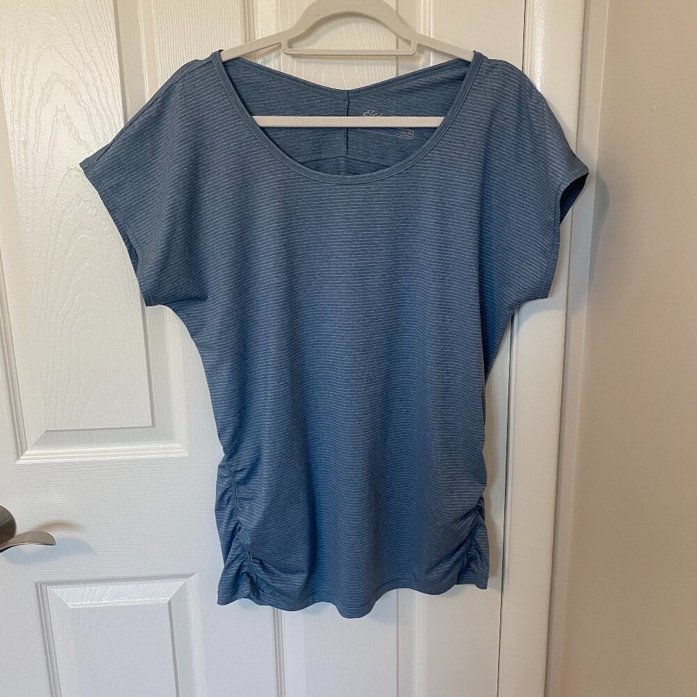 Eddie Bauer Active Short-Sleeve T-Shirt Blue Women's XL‎